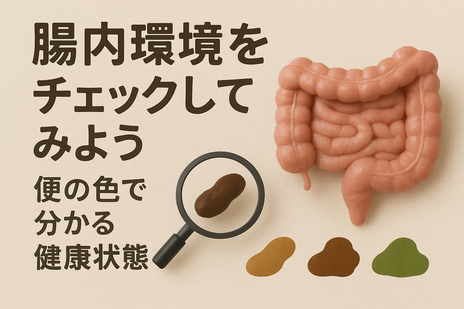 腸内環境をチェックしてみよう｜便の色で分かる健康状態