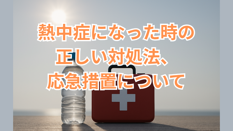 熱中症になった時の正しい対処法・応急措置について